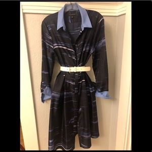 BR Collar silk dress